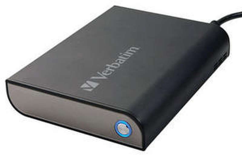 Verbatim Quad Interface External Hard Drive 1TB 1000GB Schwarz Externe Festplatte