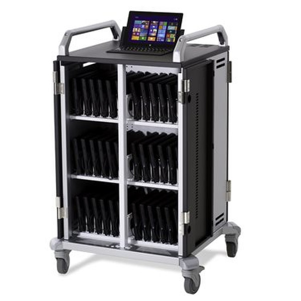 Anthro A320-06 Portable device management cart Black,Silver