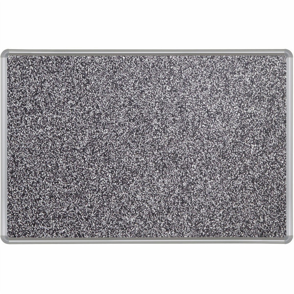 MooreCo 321PB-96 Fixed bulletin board Алюминиевый, Прорезиненный Черный, Cеребряный доска для объявлений