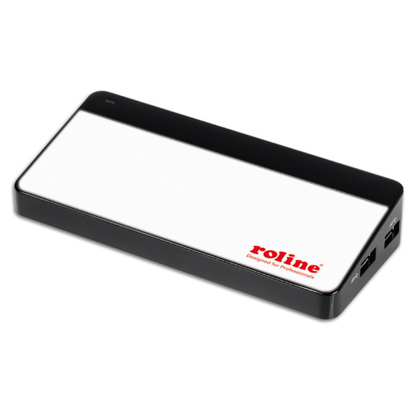 ROLINE USB 3.0 Hub "Black and White", 7 Ports, mit Netzteil