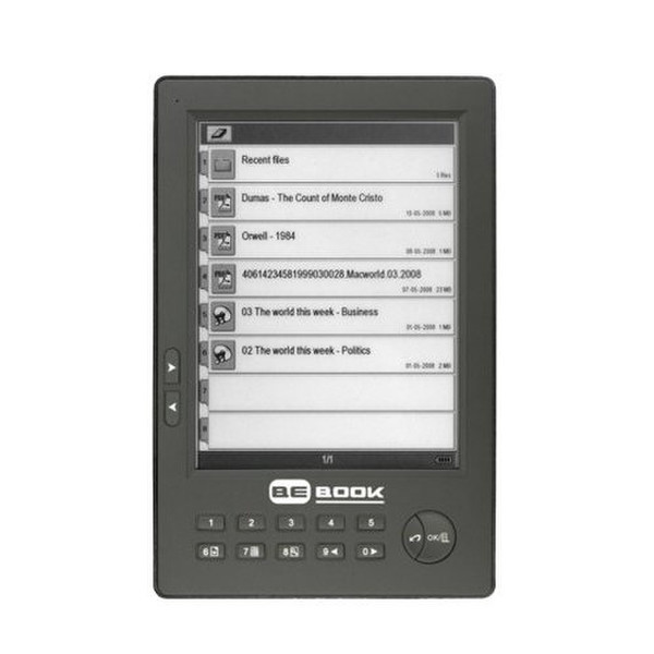 BeBook One 6Zoll 0.5GB Schwarz eBook-Reader