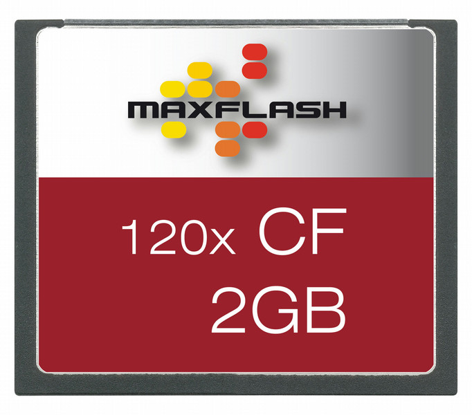MaxFlash Compact Flash Card 2 GB 2GB Kompaktflash Speicherkarte