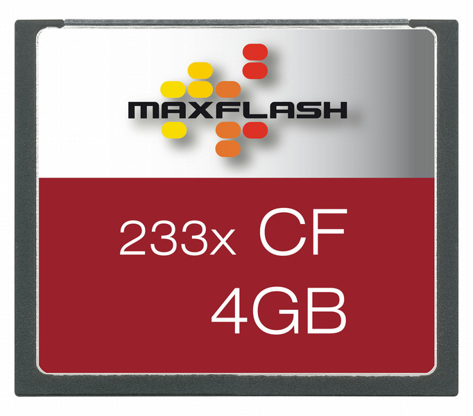 MaxFlash Compact Flash Card 4 GB 4ГБ CompactFlash карта памяти