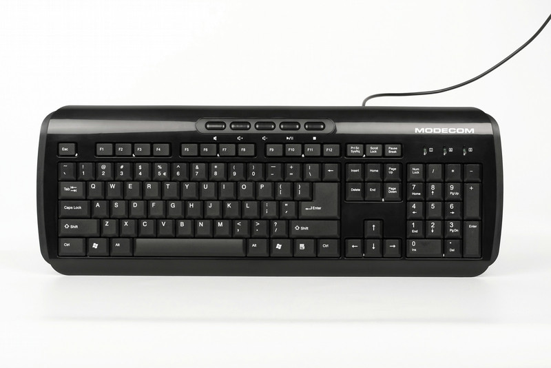 Modecom MC-5003 USB+PS/2 Black keyboard