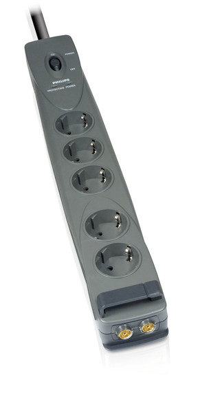 Philips SPN6510/10 5AC outlet(s) 1.4m Black surge protector