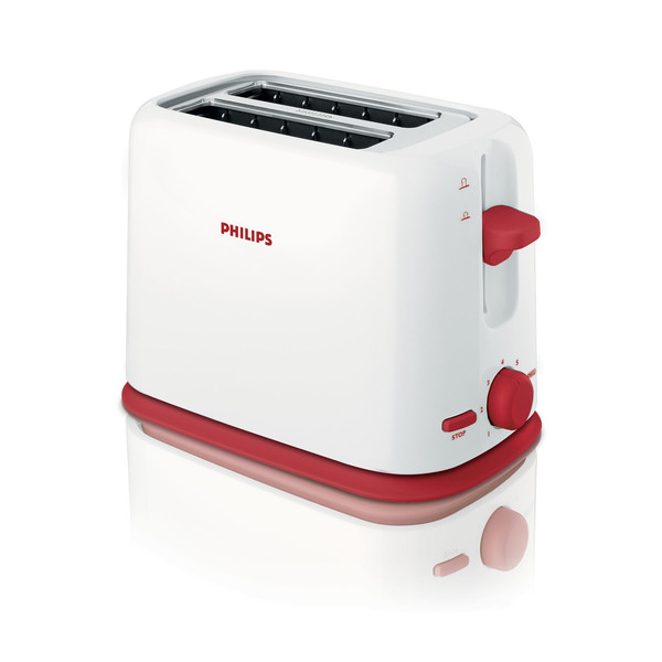 Philips Daily Collection HD2566/40 2slice(s) 950W Red,White toaster