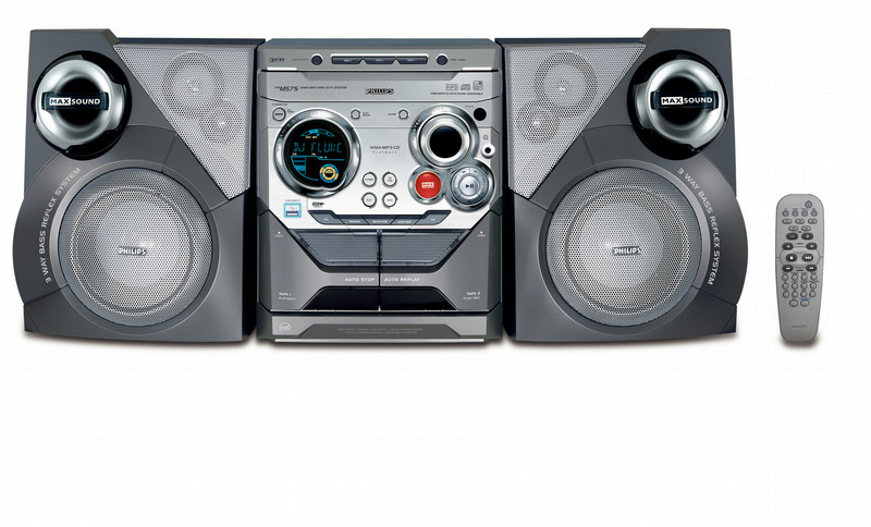 Philips FWM575/37 Mini set 360W Black,Grey,Silver home audio set