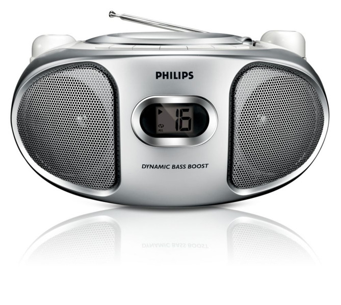 Philips AZ102S/37 2W Silver home audio set