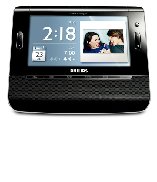 Philips AJL308/78 Clock Digital Black