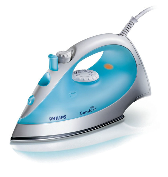 Philips GC1115/02 Утюг для сухой глажки и отпаривания 1400Вт Синий, Белый утюг