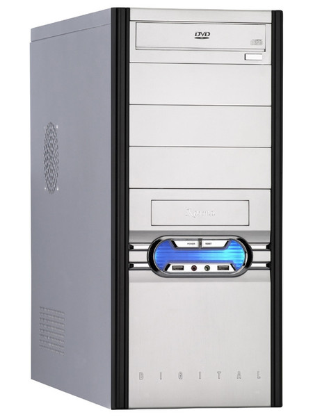 Modecom Karma Midi-Tower Black,Silver computer case