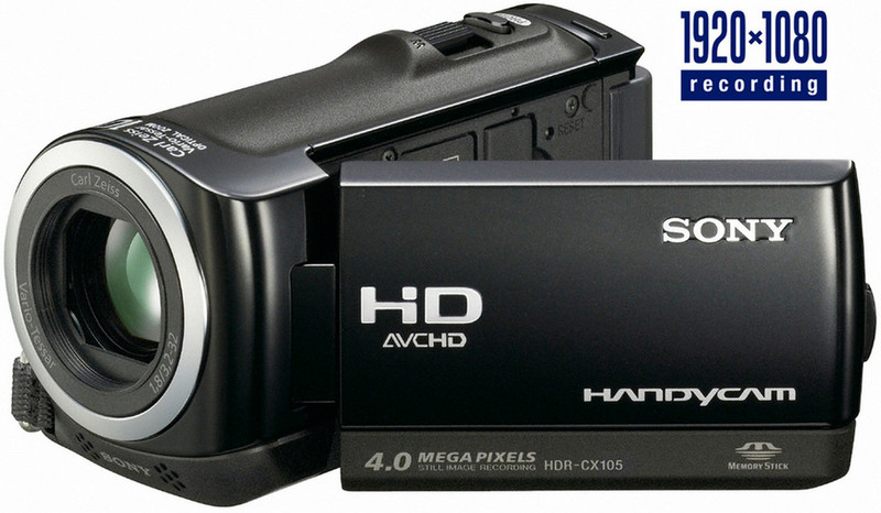 Sony HDR-CX105EB 4MP Black hand-held camcorder