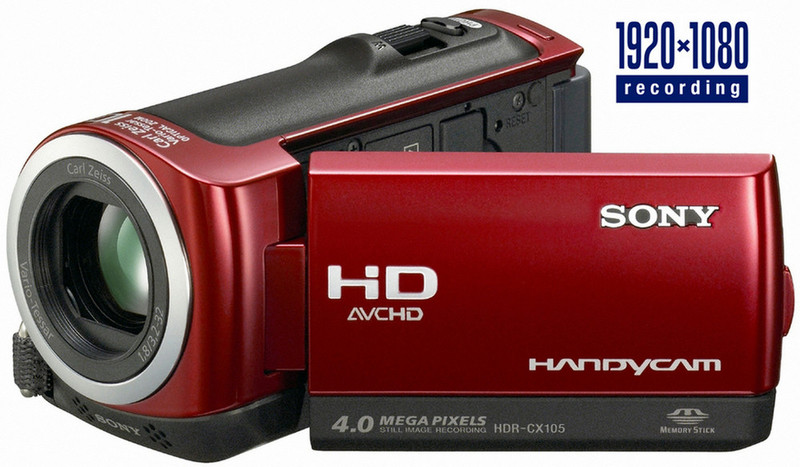 Sony HDR-CX105ER 8 GB 2.36MP CMOS Red