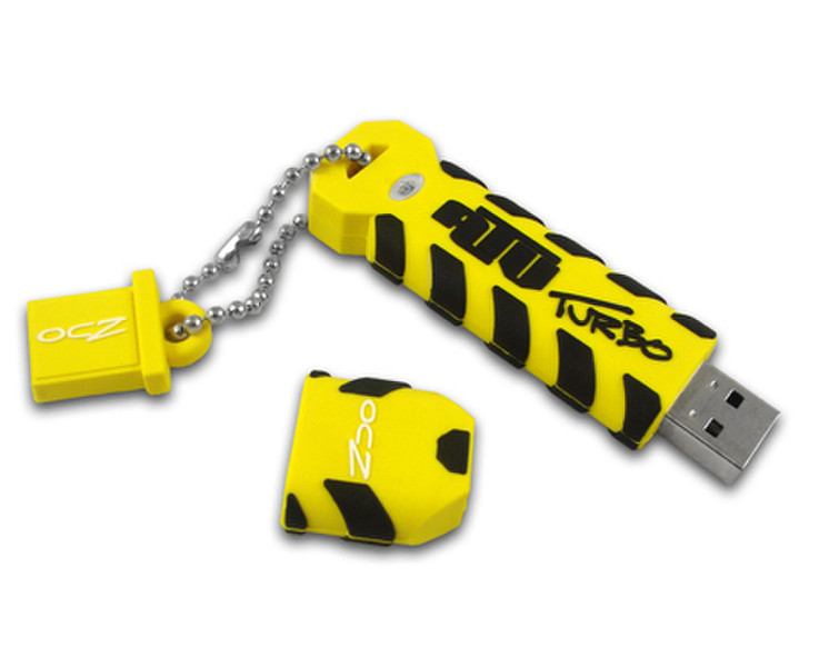 OCZ Technology ATV Turbo 8 Gb USB 2.0 8ГБ USB 2.0 Желтый USB флеш накопитель