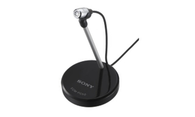 Sony ECM-PC50 Wired Black,Silver microphone