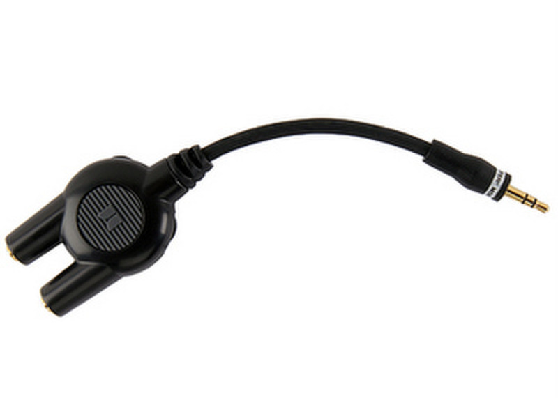 Monster Cable iSplitter 3.5mm mini-jack Черный кабельный разъем/переходник