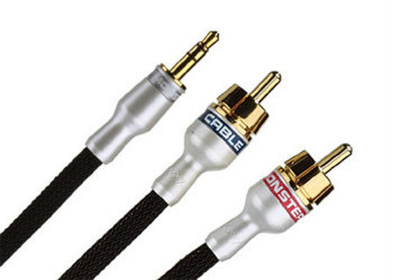 Monster Cable iCable 1.8м 3.5mm 2 x RCA Черный аудио кабель