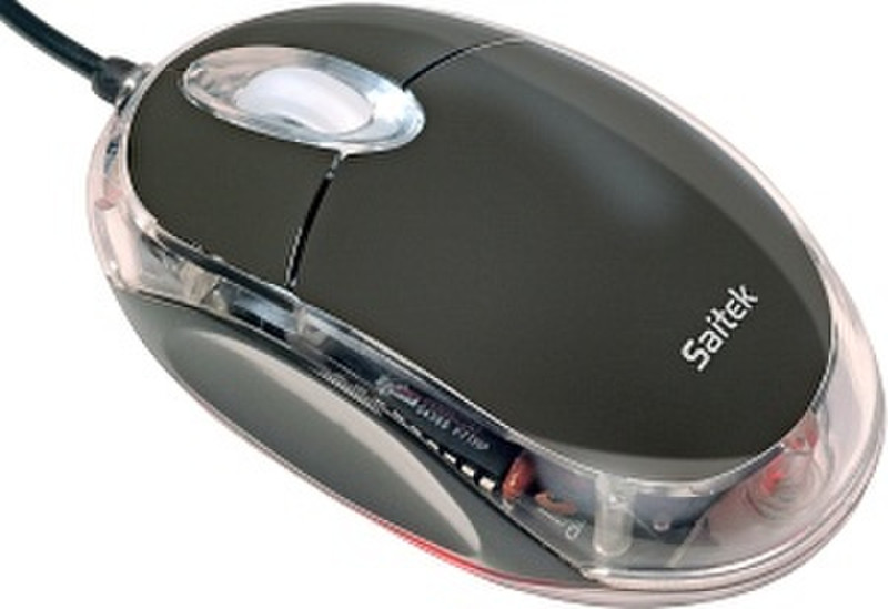 Saitek Notebook Optical Mouse USB Оптический 800dpi Черный компьютерная мышь