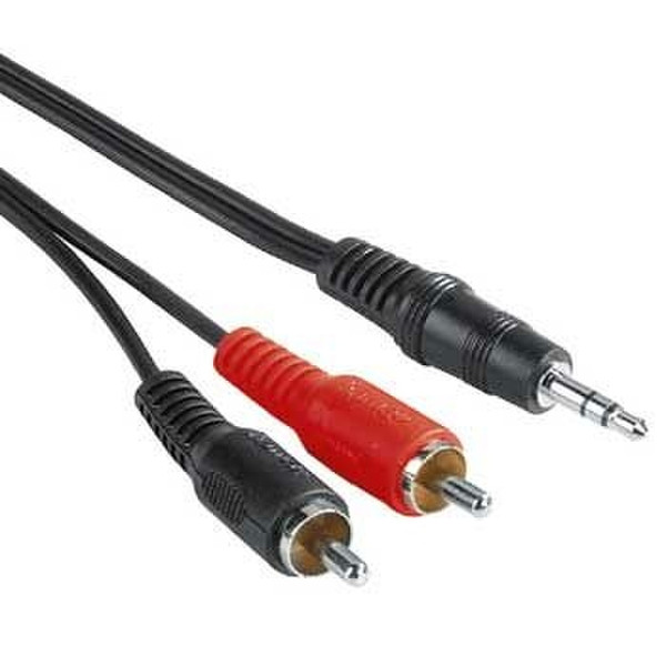 Hama 30456 5m 3.5mm RCA Black audio cable