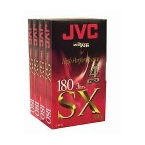 JVC VHS cassette 180 min x4 VHS blank video tape