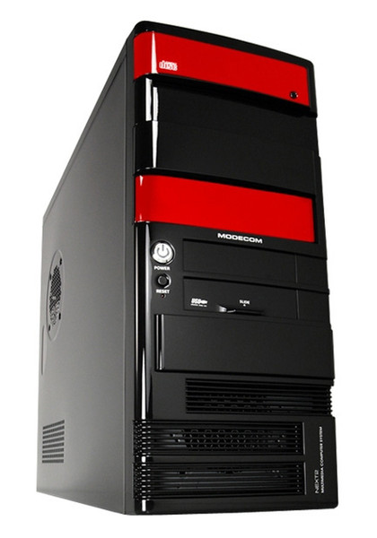 Modecom NEXT 2 MIDI Midi-Tower Black,Red computer case