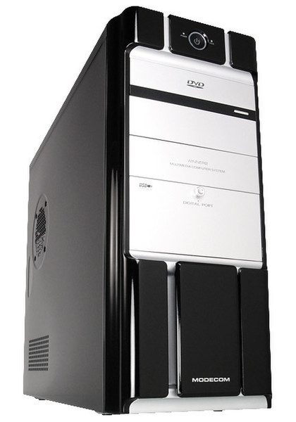 Modecom WINNER 2 Midi-Tower Schwarz, Weiß Computer-Gehäuse