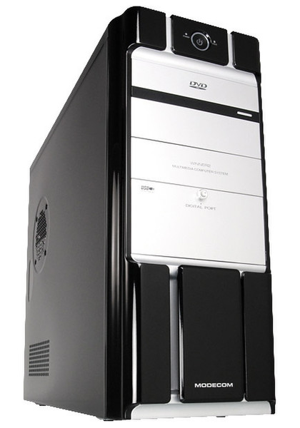 Modecom WINNER 2 & PREMIUM 400 Midi-Tower 400W Schwarz, Weiß Computer-Gehäuse