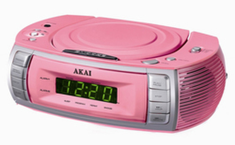 Akai Clockradio, CD-player Portable CD player Розовый