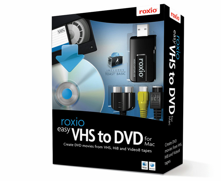 Corel Easy VHS to DVD for Mac USB 2.0 video capturing device