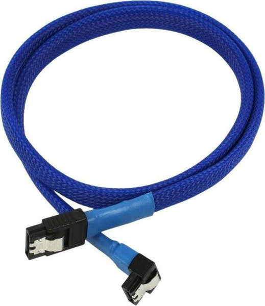 Nanoxia SATA 6GB/s, 0.6m 0.6м SATA SATA Синий кабель SATA