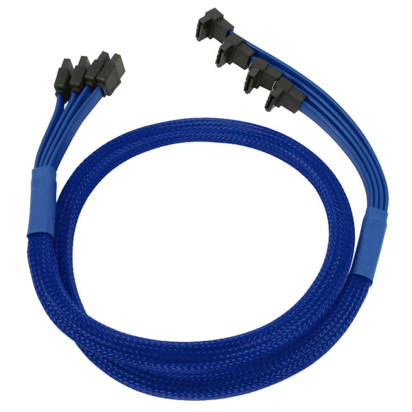 Nanoxia NXS6GBL 0.85m SATA III SATA III Blue SATA cable