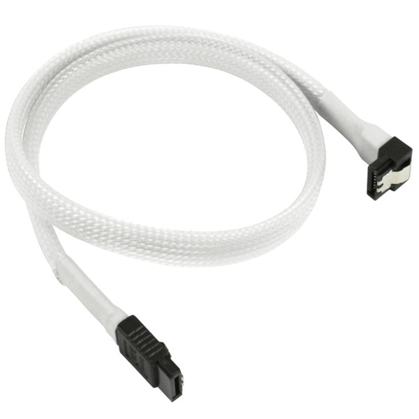 Nanoxia NXS6G4W 0.45m SATA III SATA III White SATA cable
