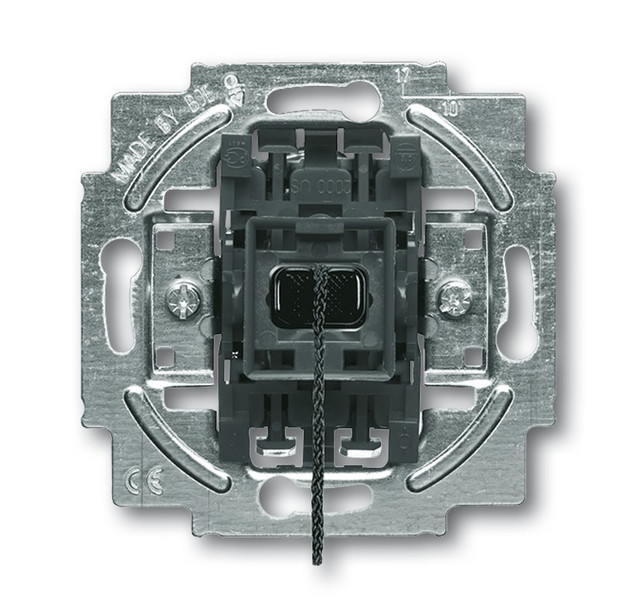 Busch-Jaeger 2020/01 US 1P Black,Metallic electrical switch
