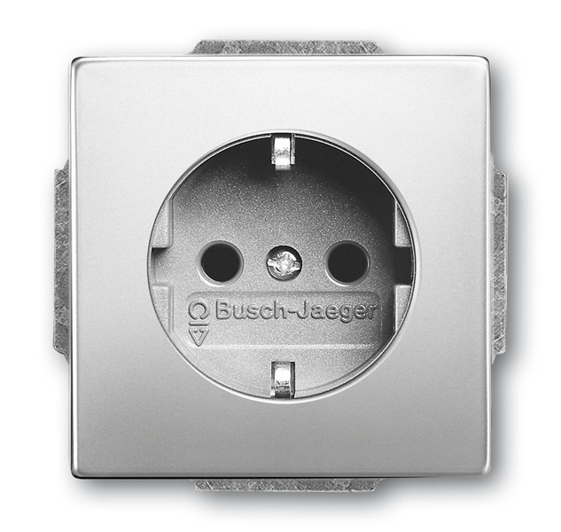 Busch-Jaeger 2011-0-3850 Schuko Silber Steckdose