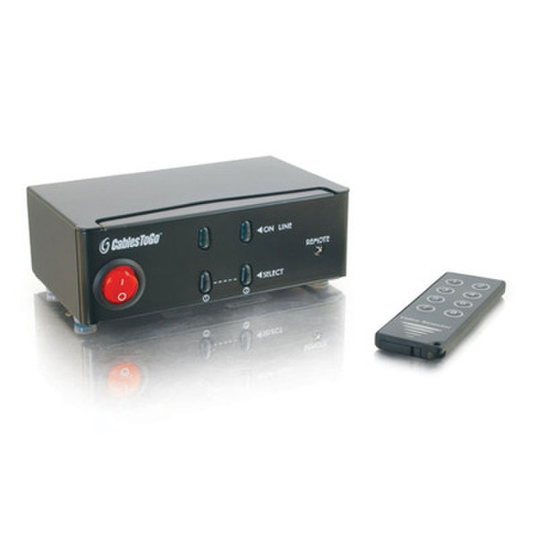 C2G Trulink 2-Port UXGA Monitor Switcher/Extender Schwarz Tastatur/Video/Maus (KVM)-Switch