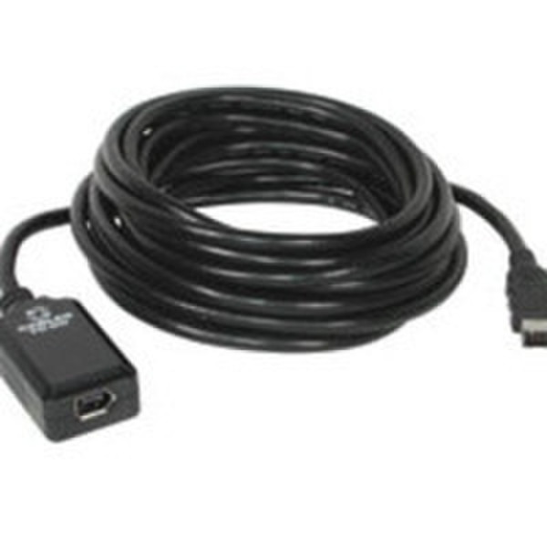 C2G 5m IEEE-1394a Firewire® Active Extension Cable 6-pin/6-pin 5м Черный FireWire кабель