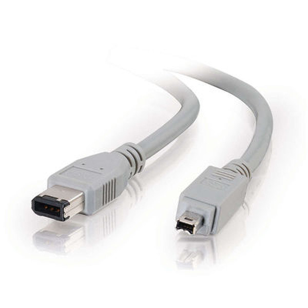 C2G 1m IEEE-1394 Firewire® Cable 6-pin/4-pin 1m Grey firewire cable