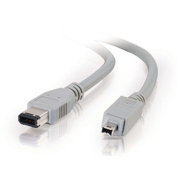 C2G 1m IEEE-1394 Firewire® Cable 6-pin/4-pin 1м Серый FireWire кабель