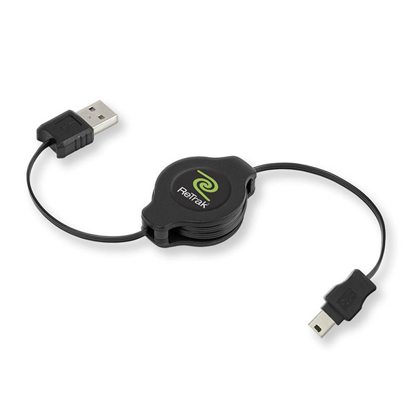 ReTrak ETCABLERU2M5 1m USB A Mini-USB B Black USB cable