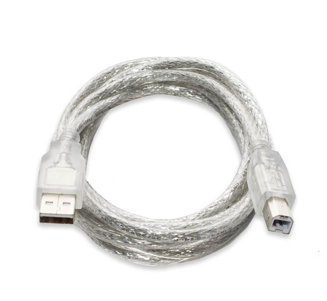 Connectland CL-CAB20043 1.8м USB A USB B Cеребряный кабель USB