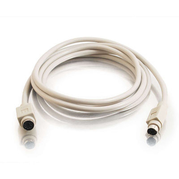 C2G 25ft PS/2 M/F Keyboard/Mouse Extension Cable 7.62m Weiß PS/2-Kabel