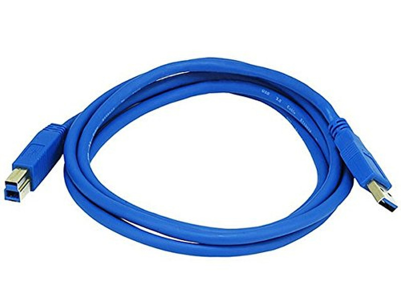 Monoprice 106509 1.8м USB A USB B Синий кабель USB