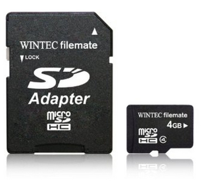 Wintec 4GB microSDHC 4ГБ MicroSDHC Class 4 карта памяти