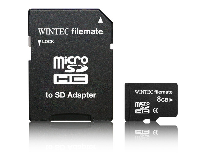 Wintec MicroSDHC 8GB 8ГБ MicroSDHC Class 4 карта памяти