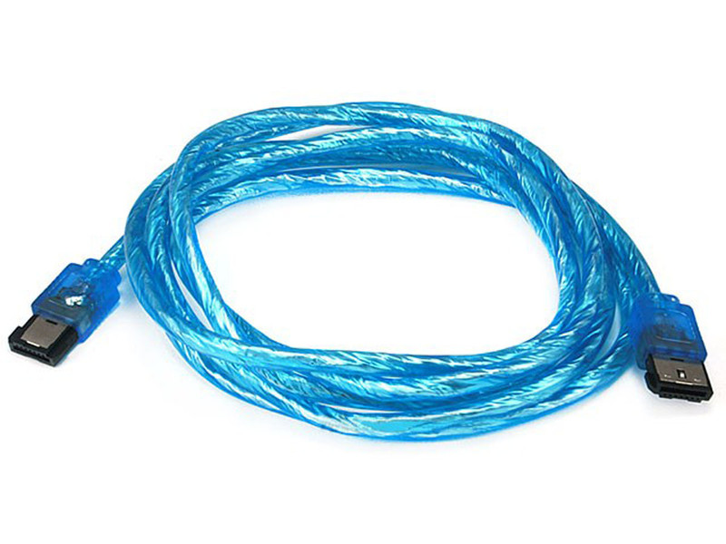 Monoprice 103943 1.8m eSATA eSATA Blue SATA cable