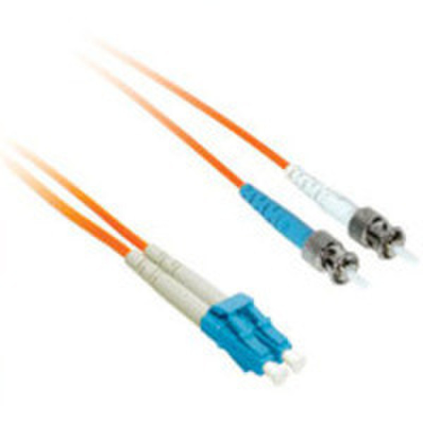 C2G 1m LC/ST Duplex 50/125 Multimode Fiber Patch Cable 1m Orange fiber optic cable