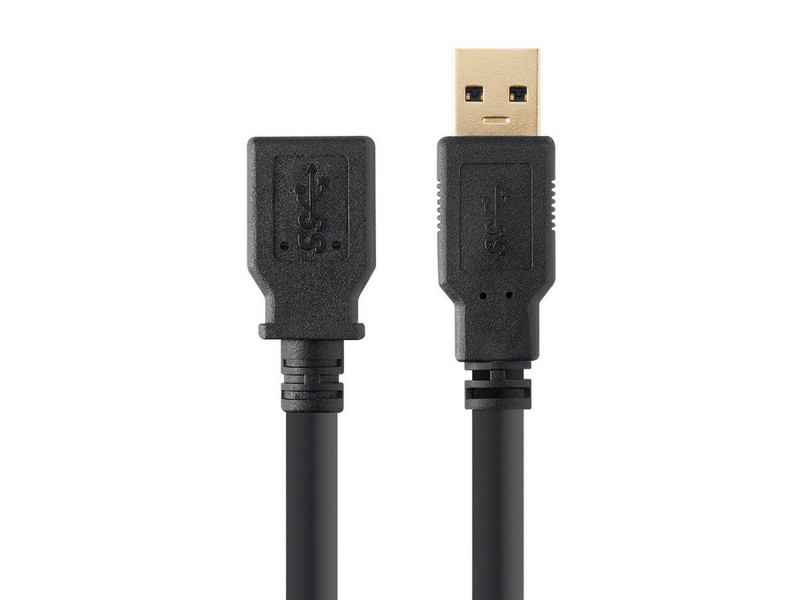Monoprice 106504 0.45м USB A USB A Черный кабель USB