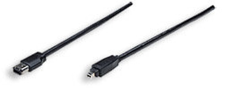 Manhattan IEEE 1394 Cable, 4.5m 4.5m Black firewire cable