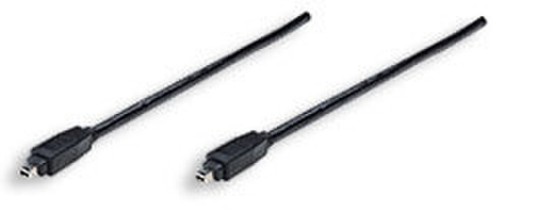 Manhattan IEEE 1394 Cable, 3m 3m Black firewire cable