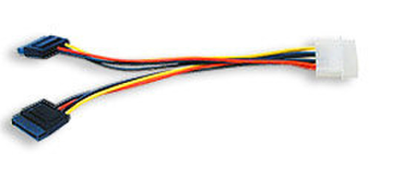 Manhattan SATA Power Y Cable, 0.15m 0.15м Разноцветный кабель питания